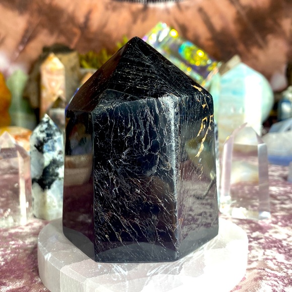 Accessories - Chunky black tourmaline tower